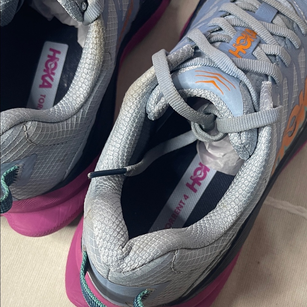 Hoka Torrent4 ' Blue and Pink Sneakers - Picture 12 of 13